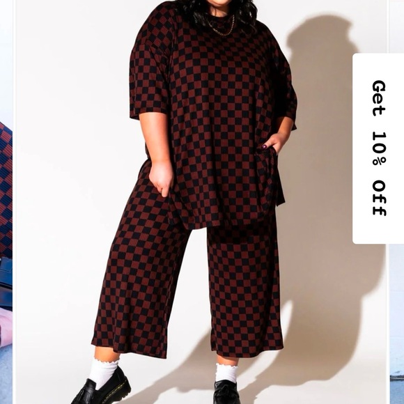 Dressed in LALA Checkerboard Set Sz 2XL - Picture 3 of 8